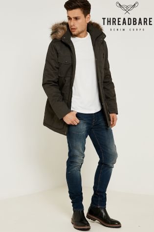 Threadbare Fur Lined Hooded Parka